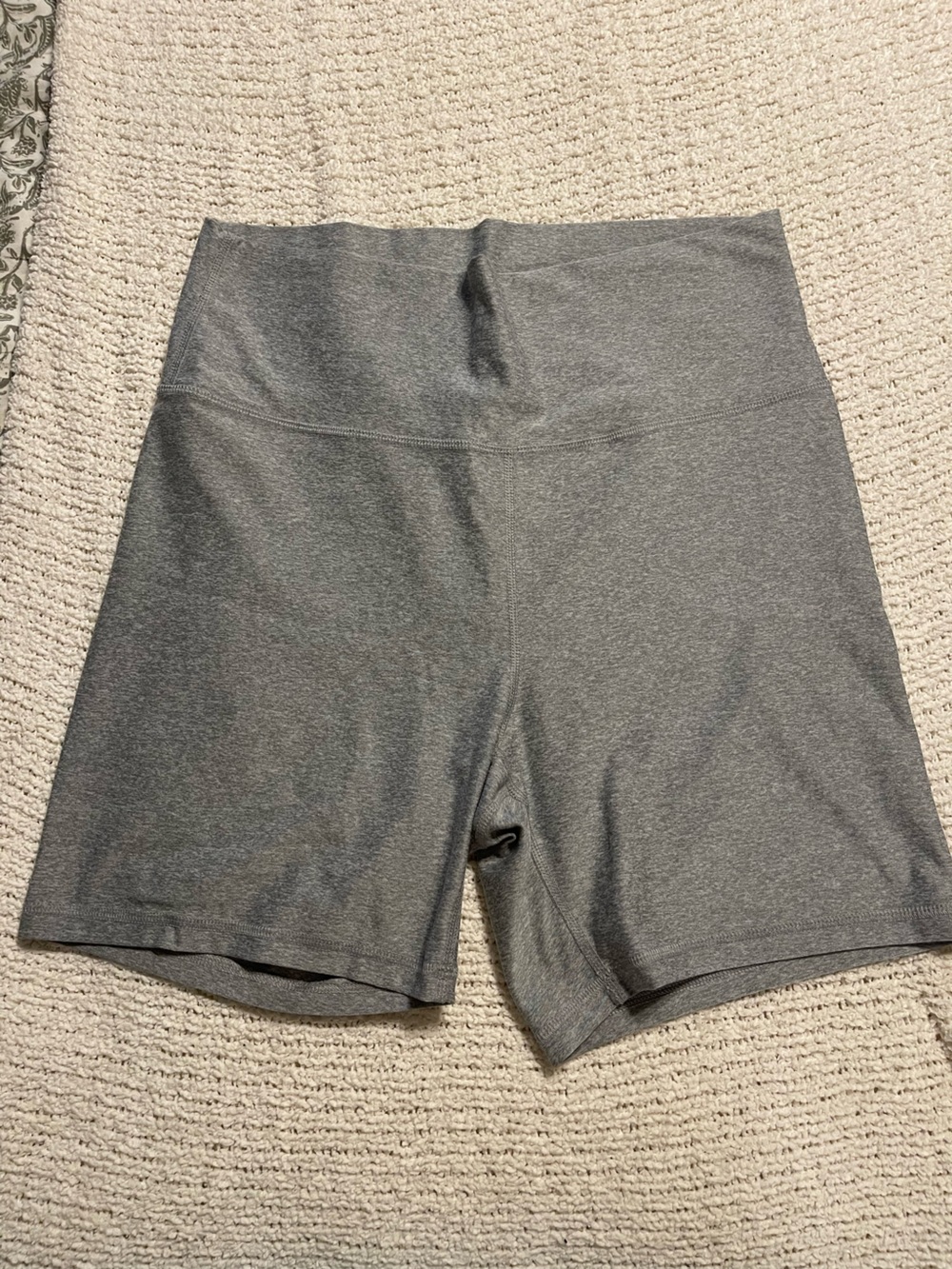 High-Waist Gray Women’s Athletic Shorts